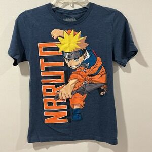 Naruto Shippuden Youth Navy Large Anime Manga All Over Print Tee Shirt